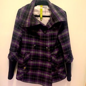 Soia & Kyo Plaid Coat.